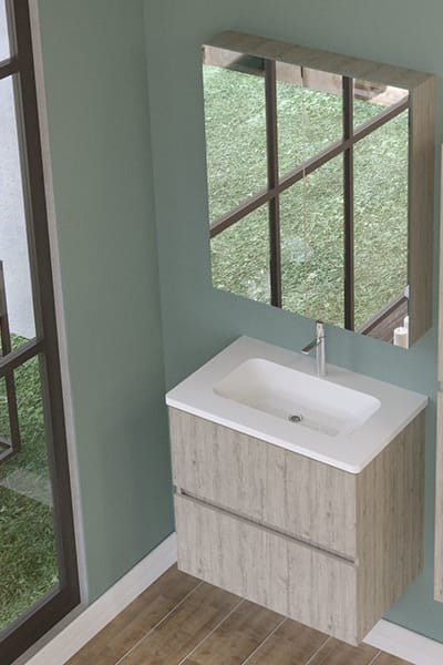 Evora rustik meşe alt+üst dolap