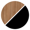 walnut - black